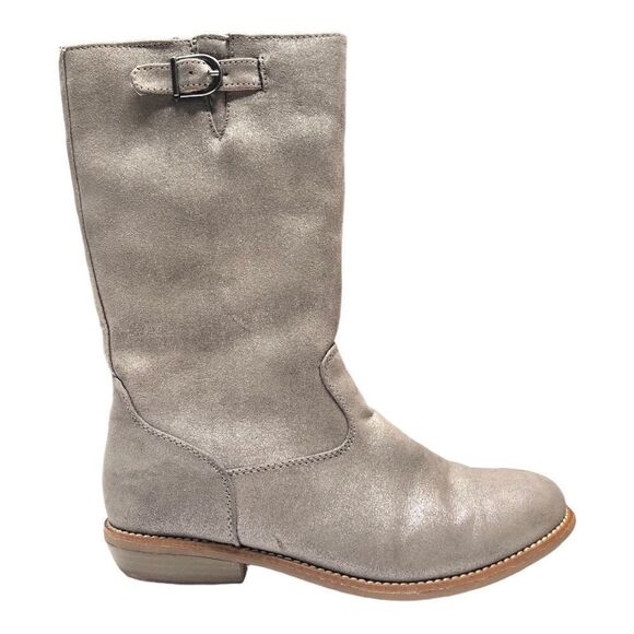 Hanna Anderson Karinne mid-calf zip up boots silver size 5 - new without tags - Picture 4 of 10
